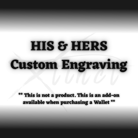 XTINCT Customized His and Hers Custom Engraving