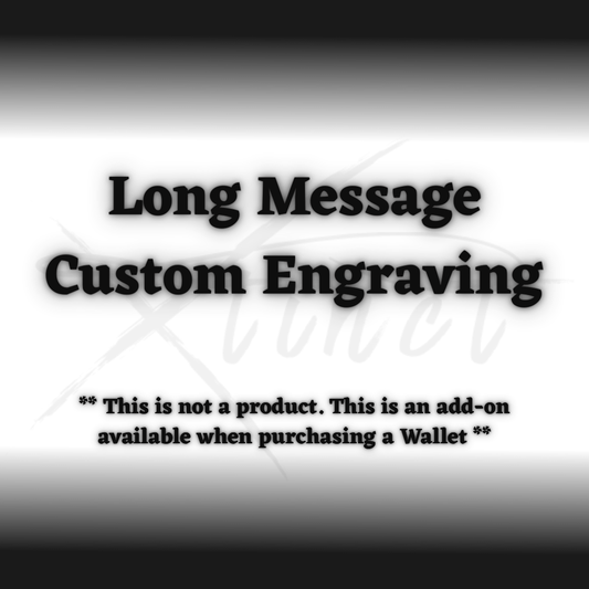 XTINCT Customized Long Message Custom Engraving